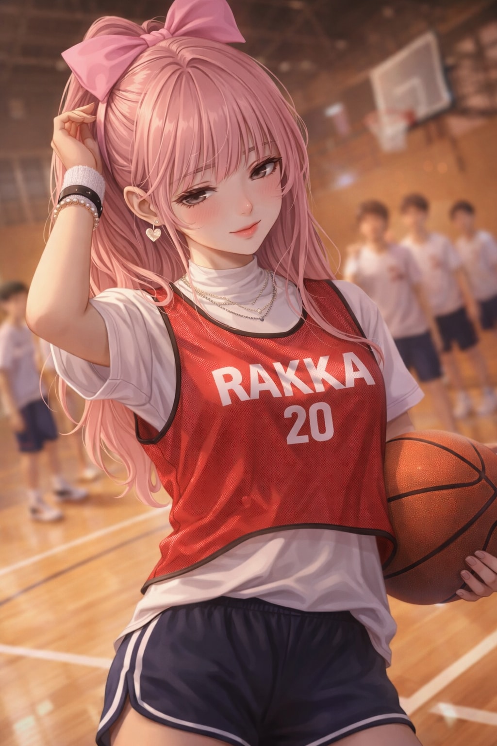 落果ちゃんは、得点より視線を奪いにいくのですッ♡