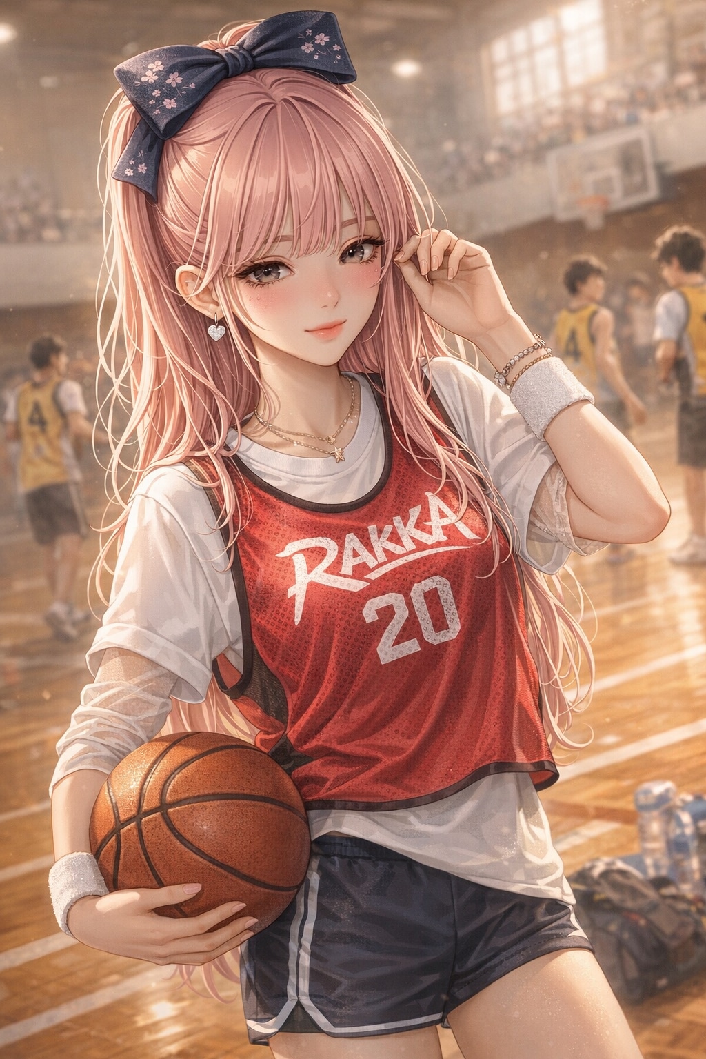 落果ちゃんは、得点より視線を奪いにいくのですッ♡