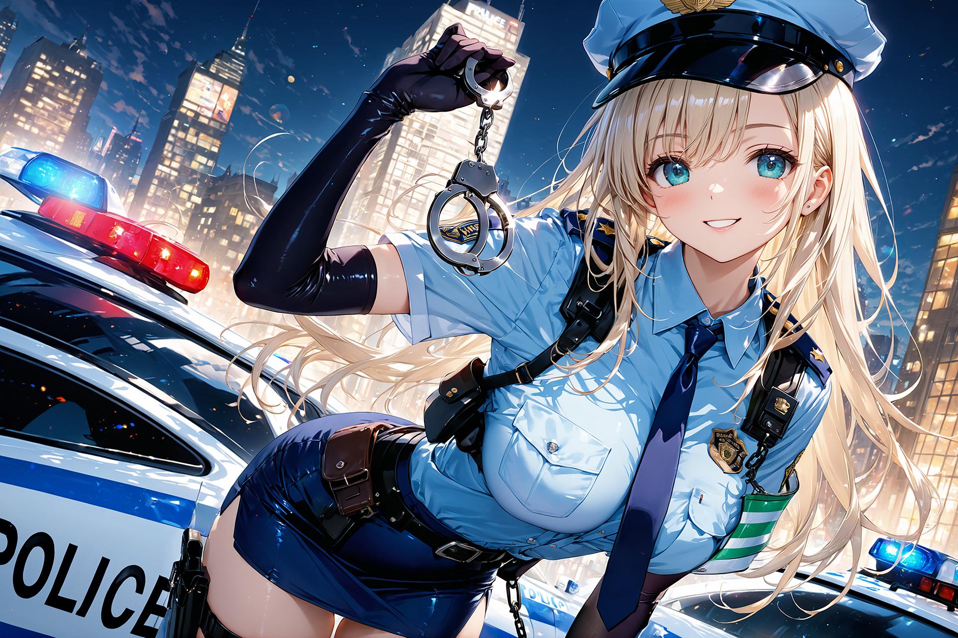 ミニスカポリス1 | の人気AIイラスト・グラビア