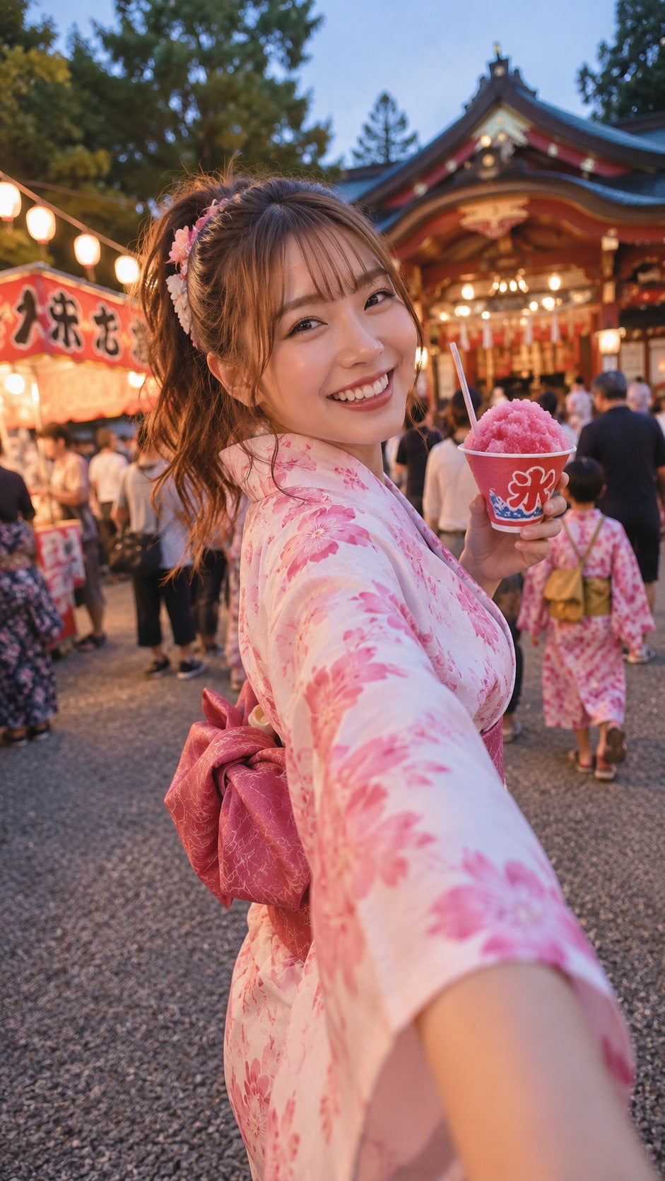 浴衣でお祭りデート♡