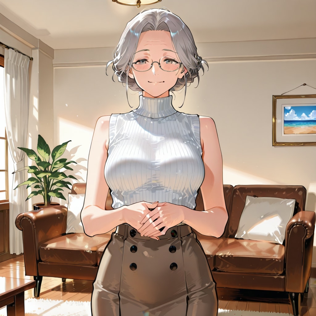 へ、変よねっ……私みたいなお婆さんが、こんな服装してるなんて……。でも、若いあなたを見てると、なんだか私も昔に戻ったみたいで。