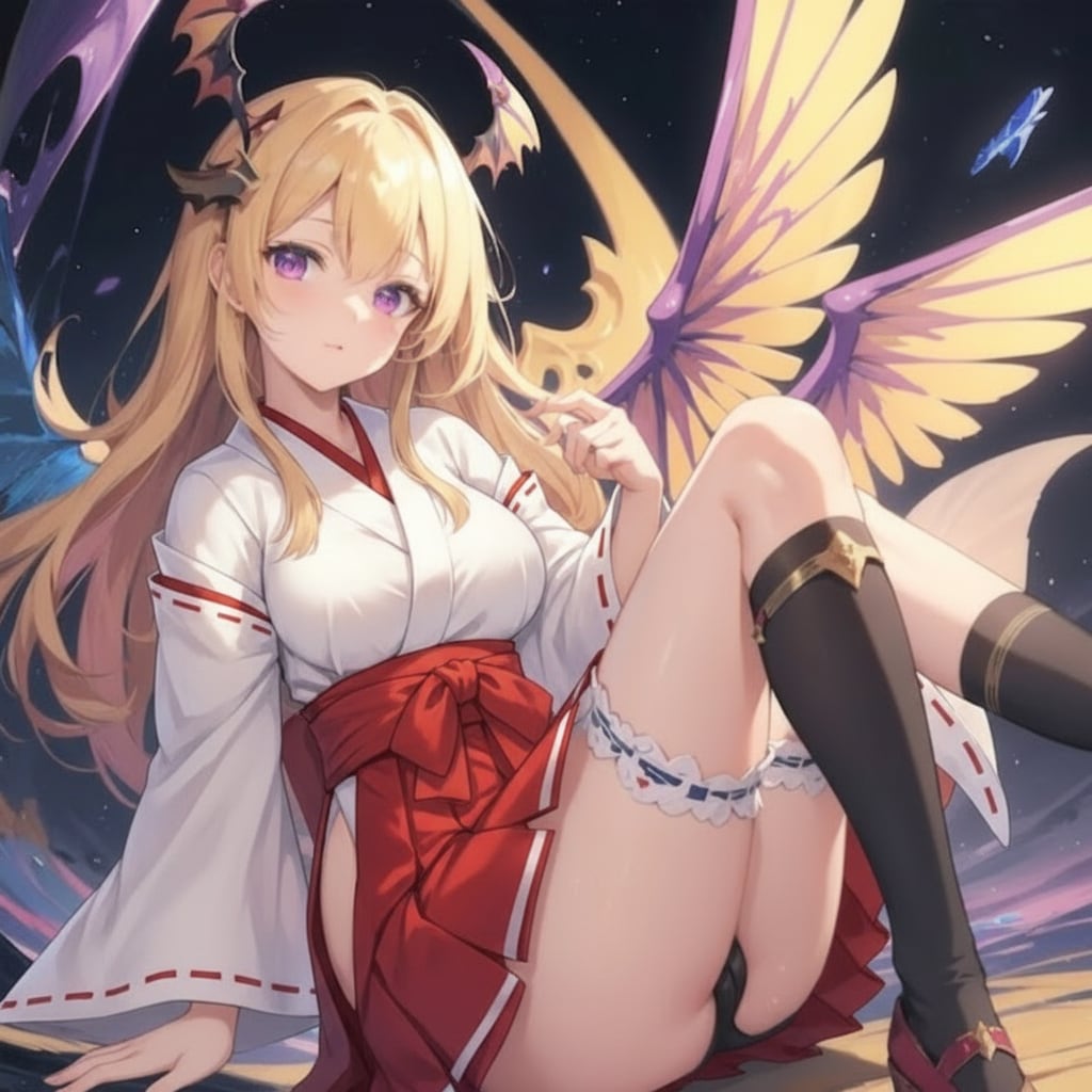 サキュバス巫女 | の人気AIイラスト・グラビア