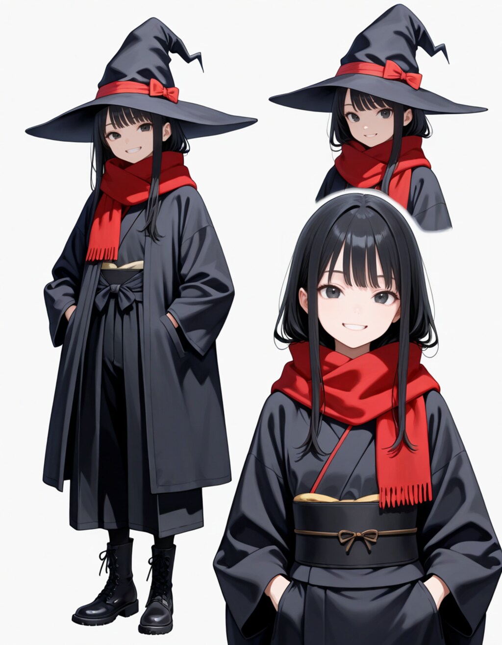 いつもの魔女さん帽子無し版