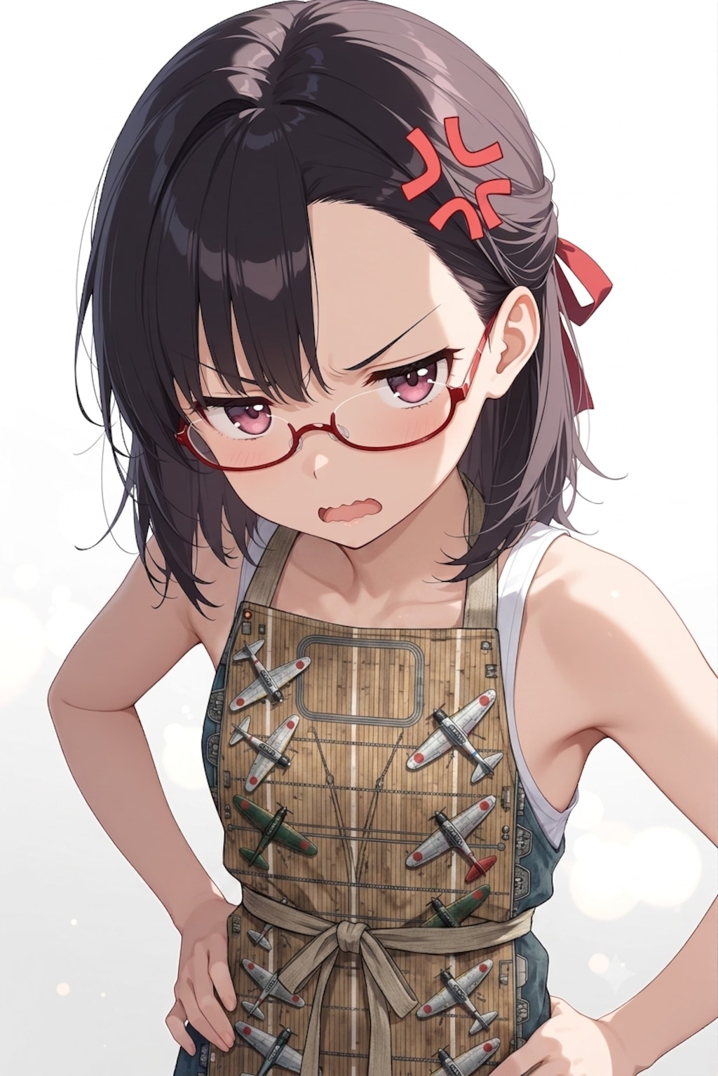 さやかさんにエプロンを着けてもらいました💦