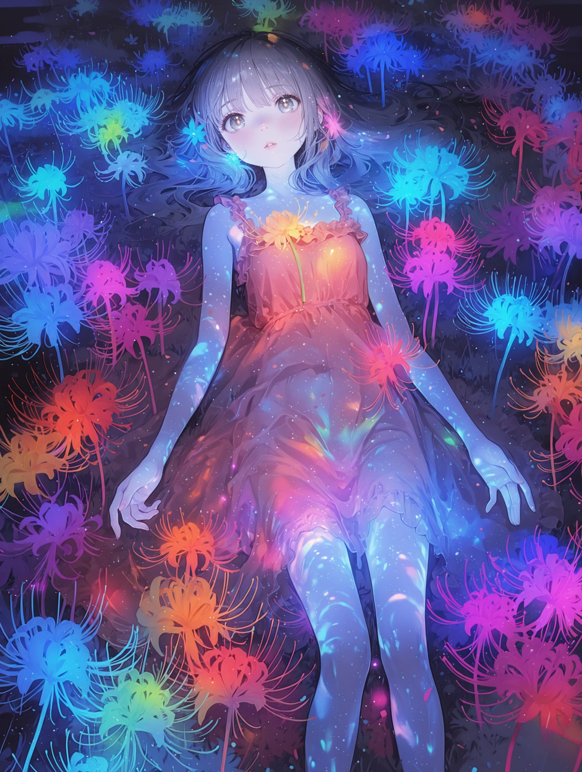 色とりどりの彼岸花 | の人気AIイラスト・グラビア