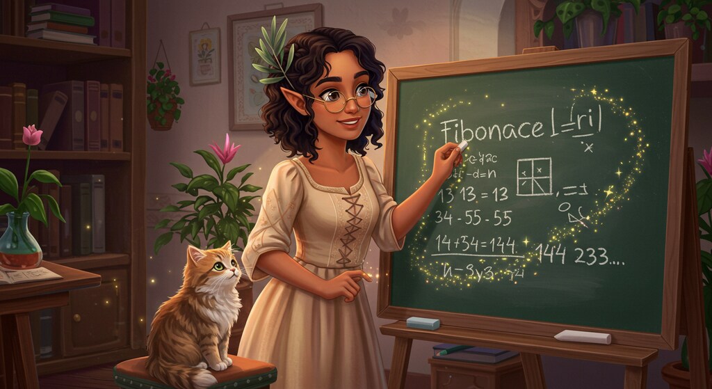 フィボナッチの魔法の授業
