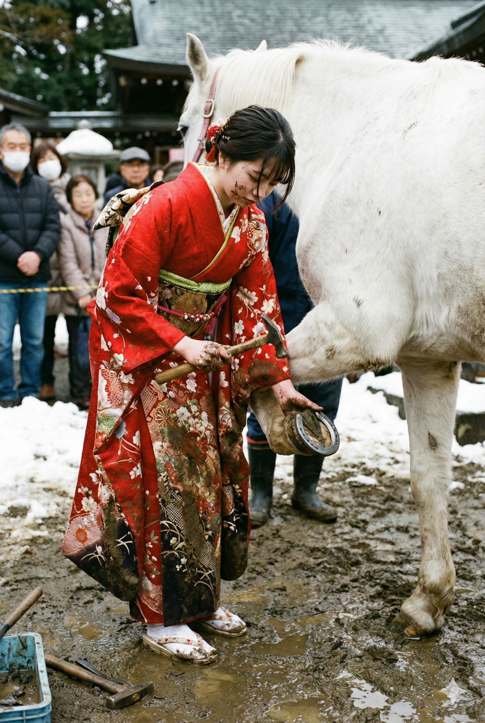 蹄鉄交換 | の人気AIイラスト・グラビア