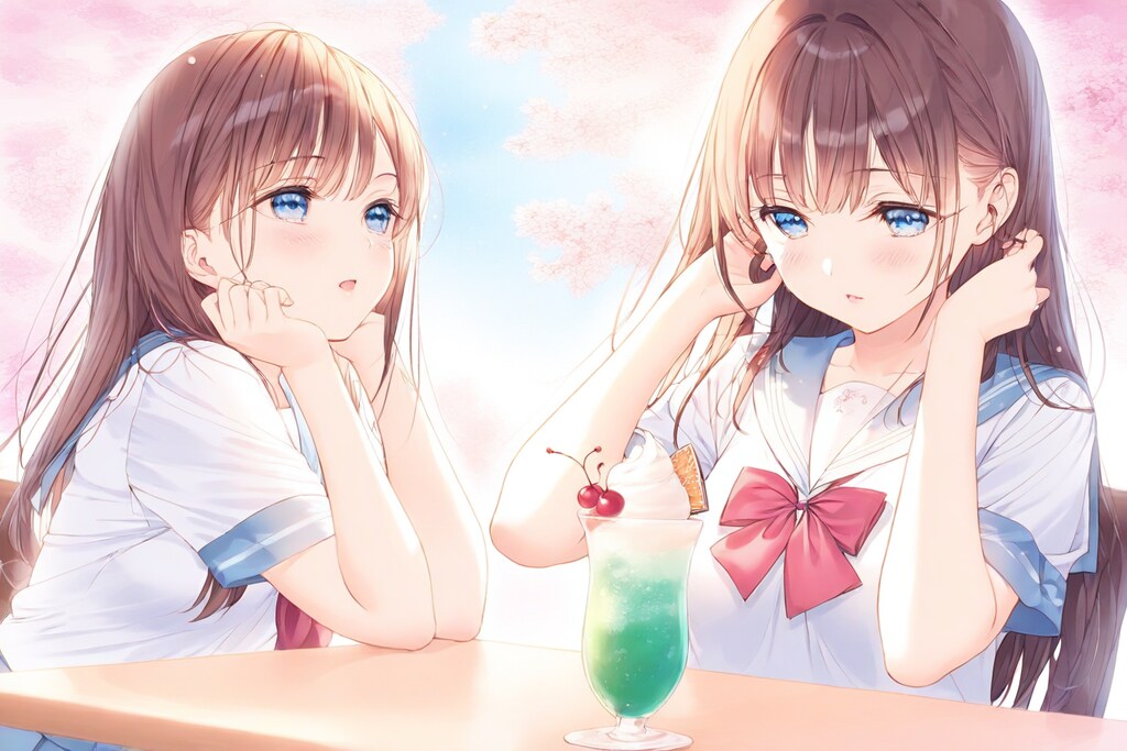 溶けちゃうよ、お先にどうぞ。