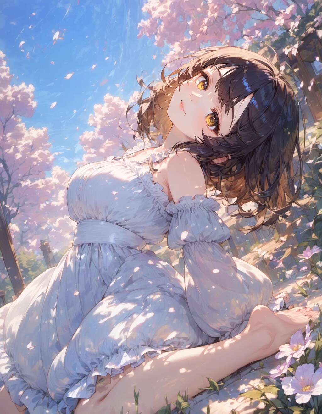 Barefoot in the Flower Petals