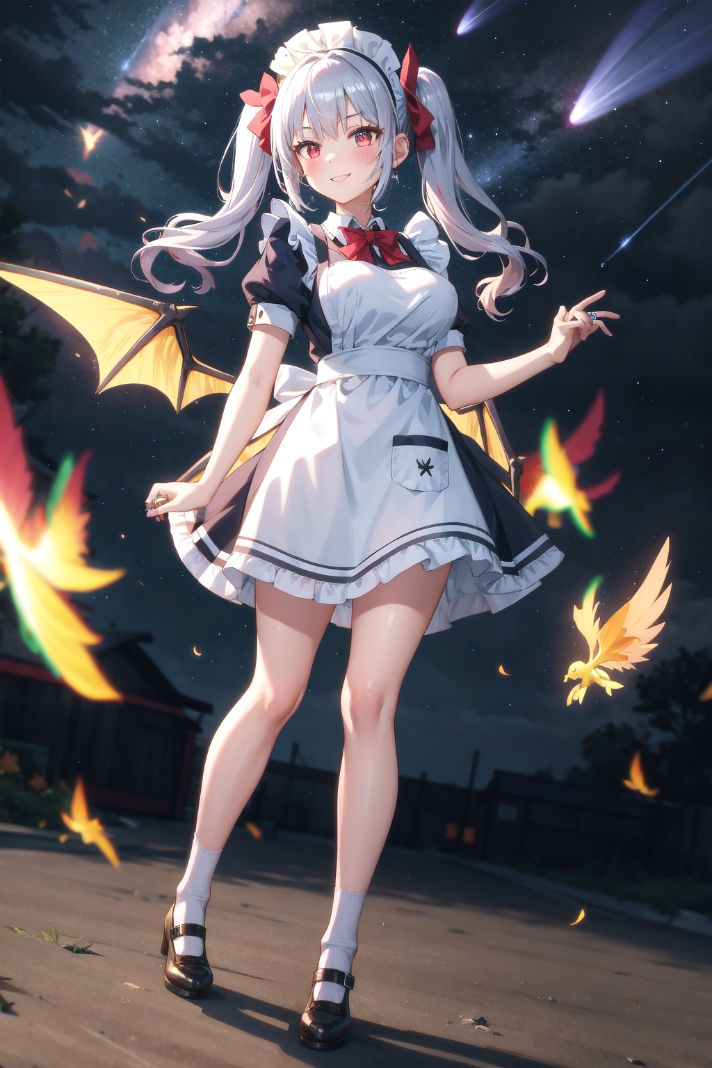 夜空とメイドと吸血鬼