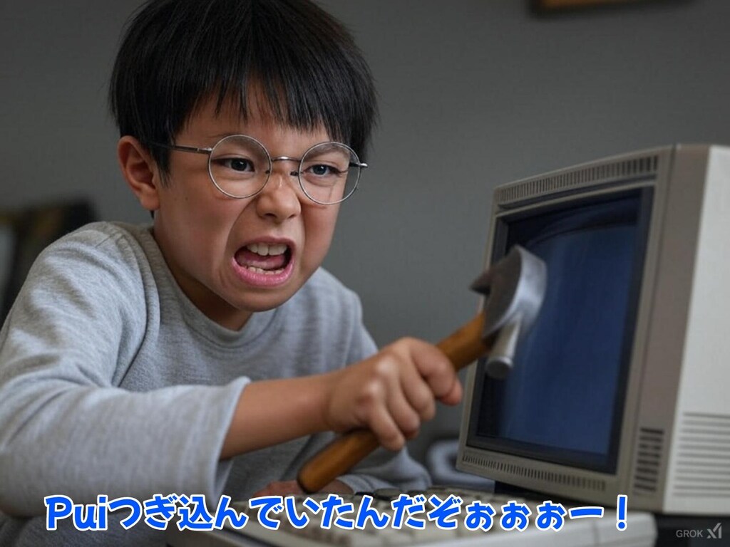 クラッシャー中島『トンカチでクラッシャーな少年 with お魚咥えた猫』【ニャンノ世界】