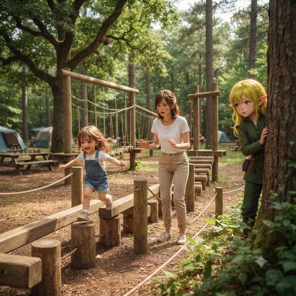 アスレチック怖くないよ
