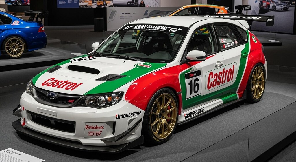 カストロールインプレッサレーシングカー