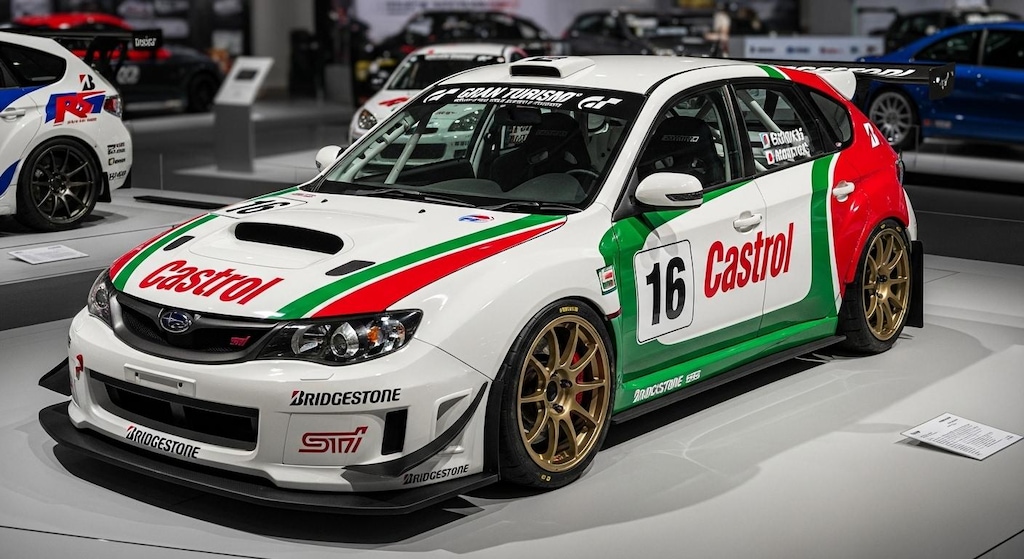 カストロールインプレッサレーシングカー