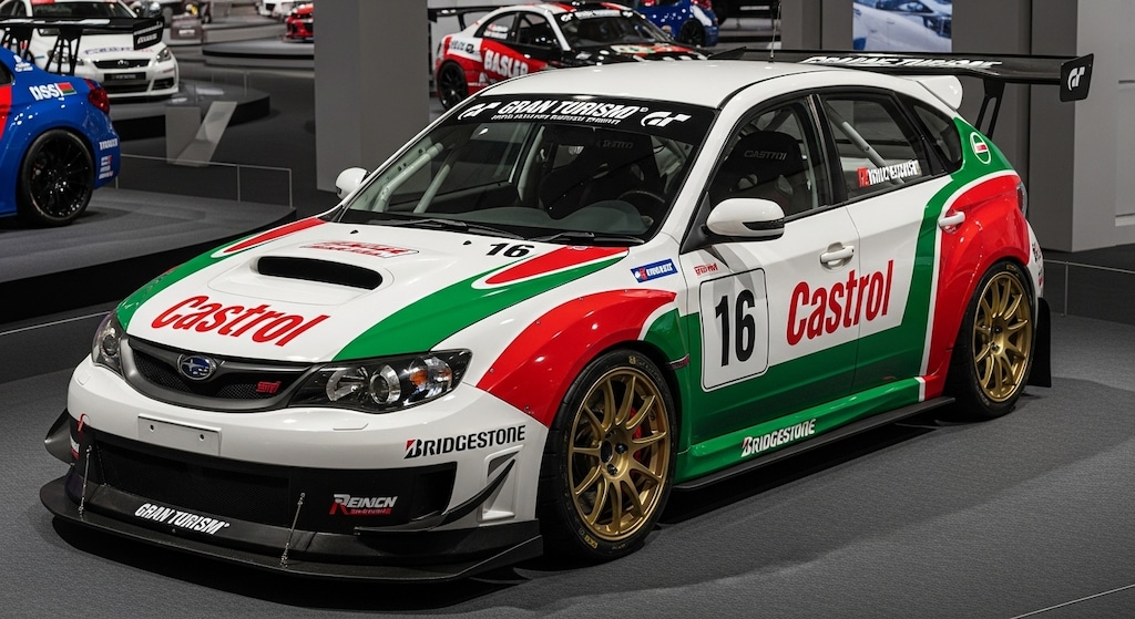 カストロールインプレッサレーシングカー