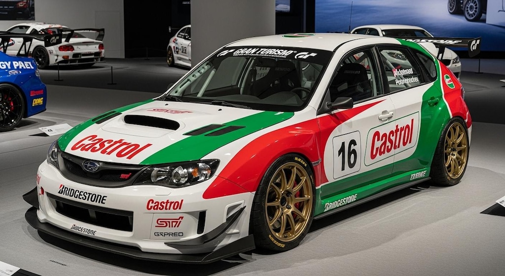 カストロールインプレッサレーシングカー