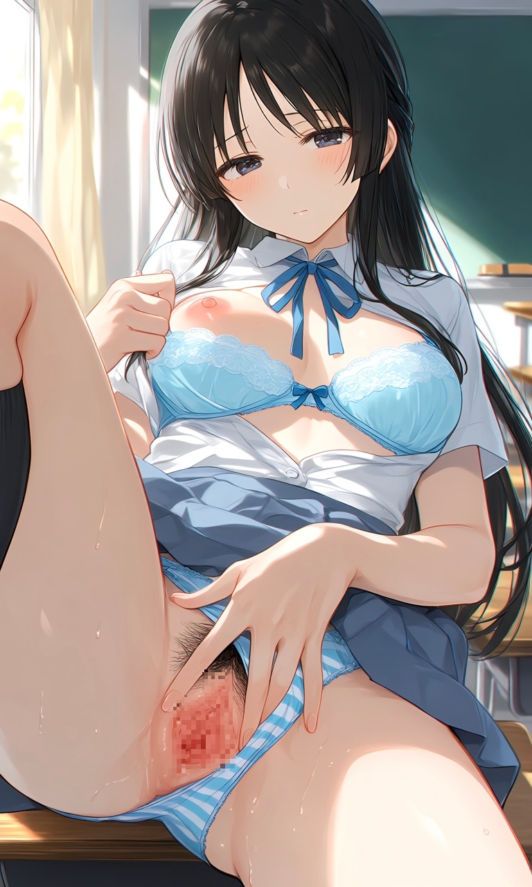 黒髪御開帳9