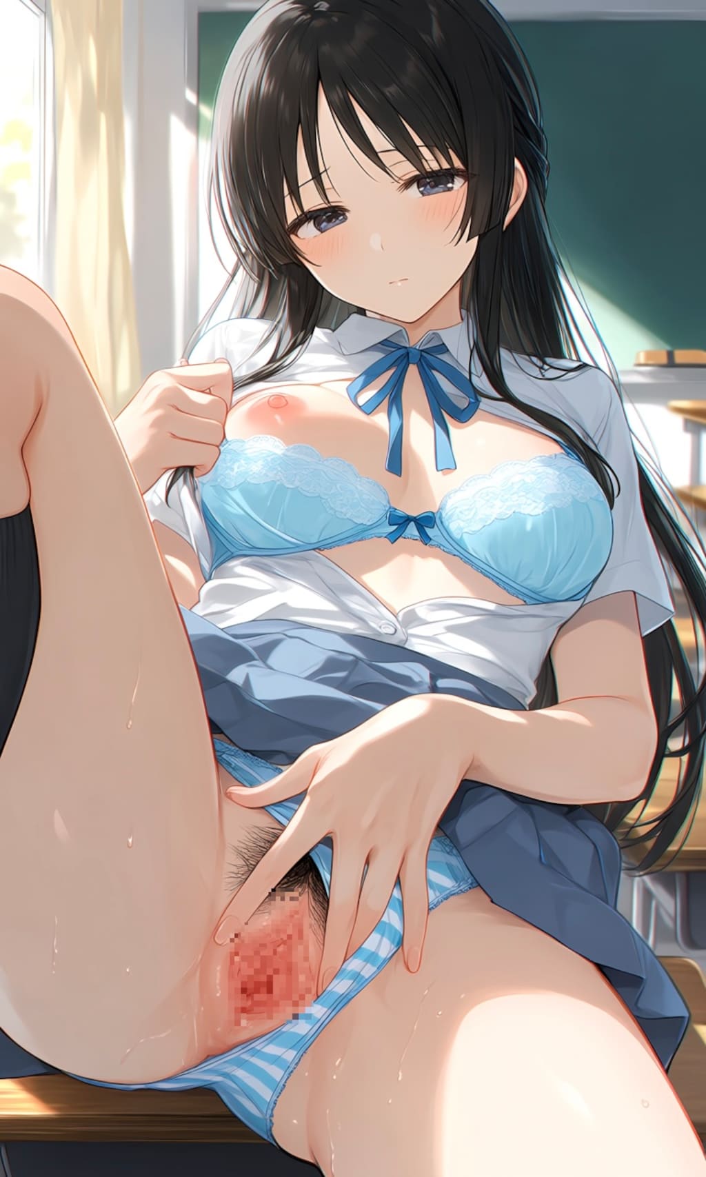 黒髪御開帳9