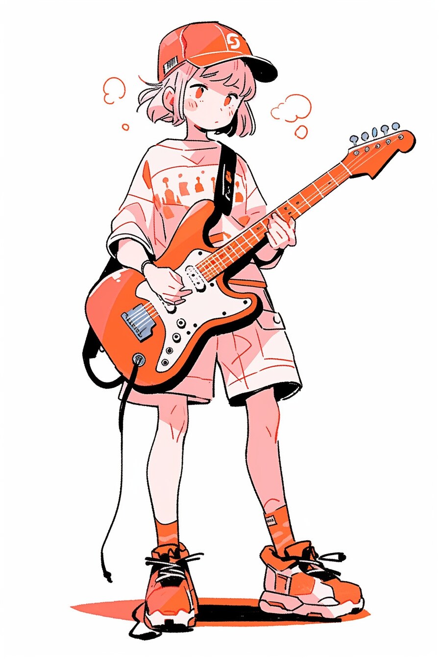 ポップなギター姉さん