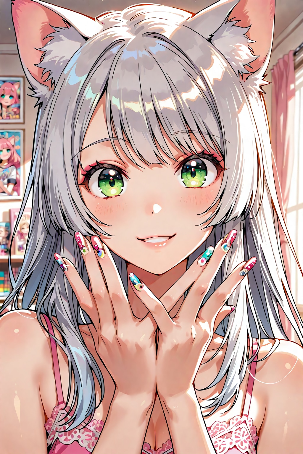 どう？今日はゲームしない日なので（ふたりには負けないぞっ）