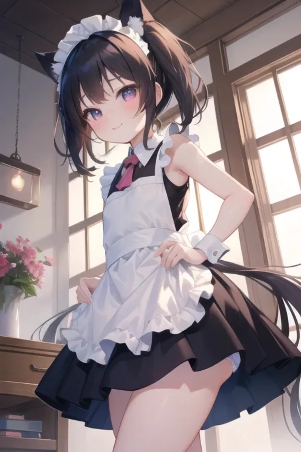 猫耳メイドさん