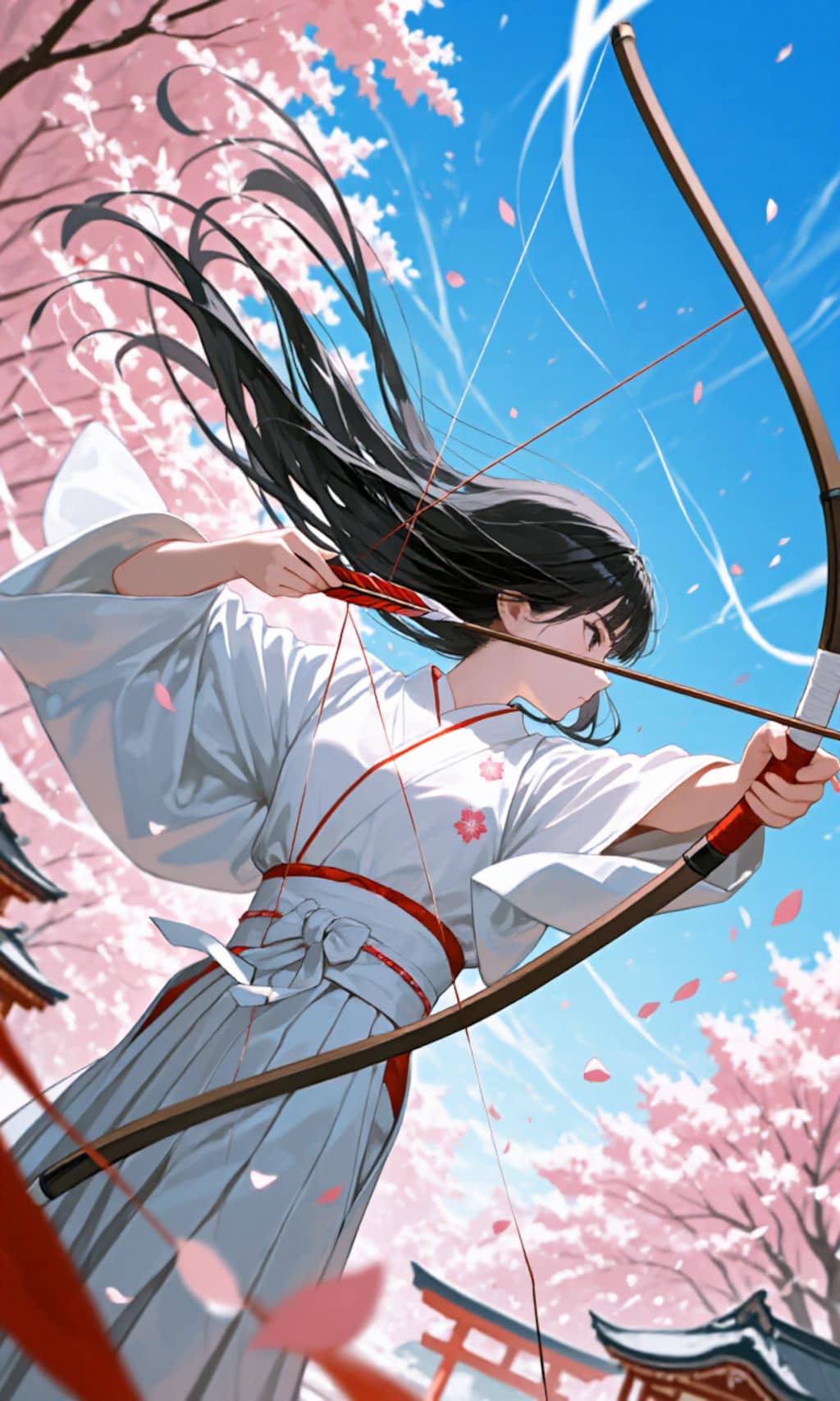 大弓女子　桜嵐