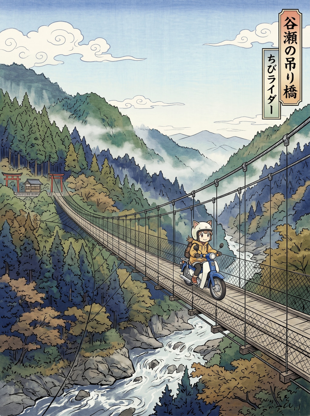 谷瀬の吊り橋