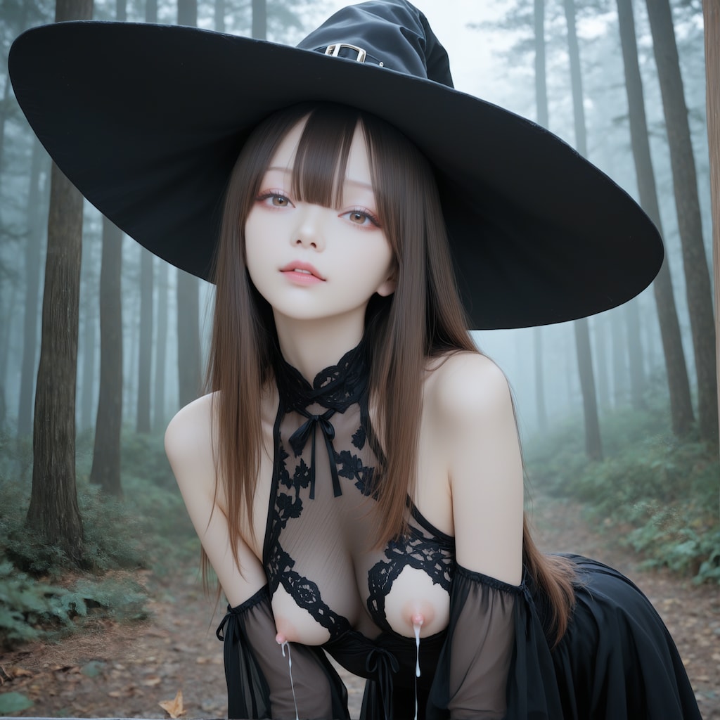 母乳垂れ流し魔女
