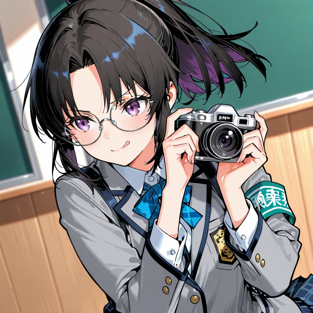 スクープを狙う楓ちゃん