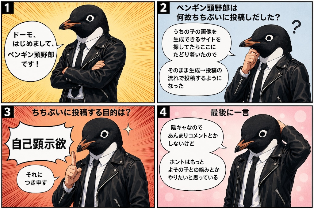 【自己紹介】これがペンギン頭野郎だ！