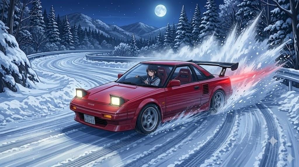冬の峠 ポニーテールちゃんMR2 AW11 S/C