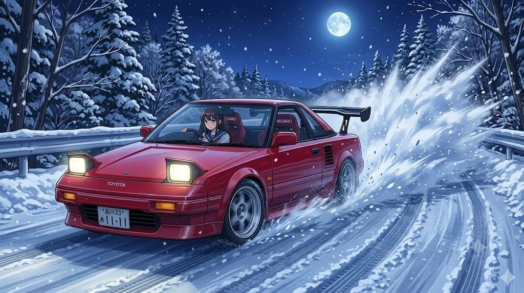 冬の峠 ポニーテールちゃんMR2 AW11 S/C