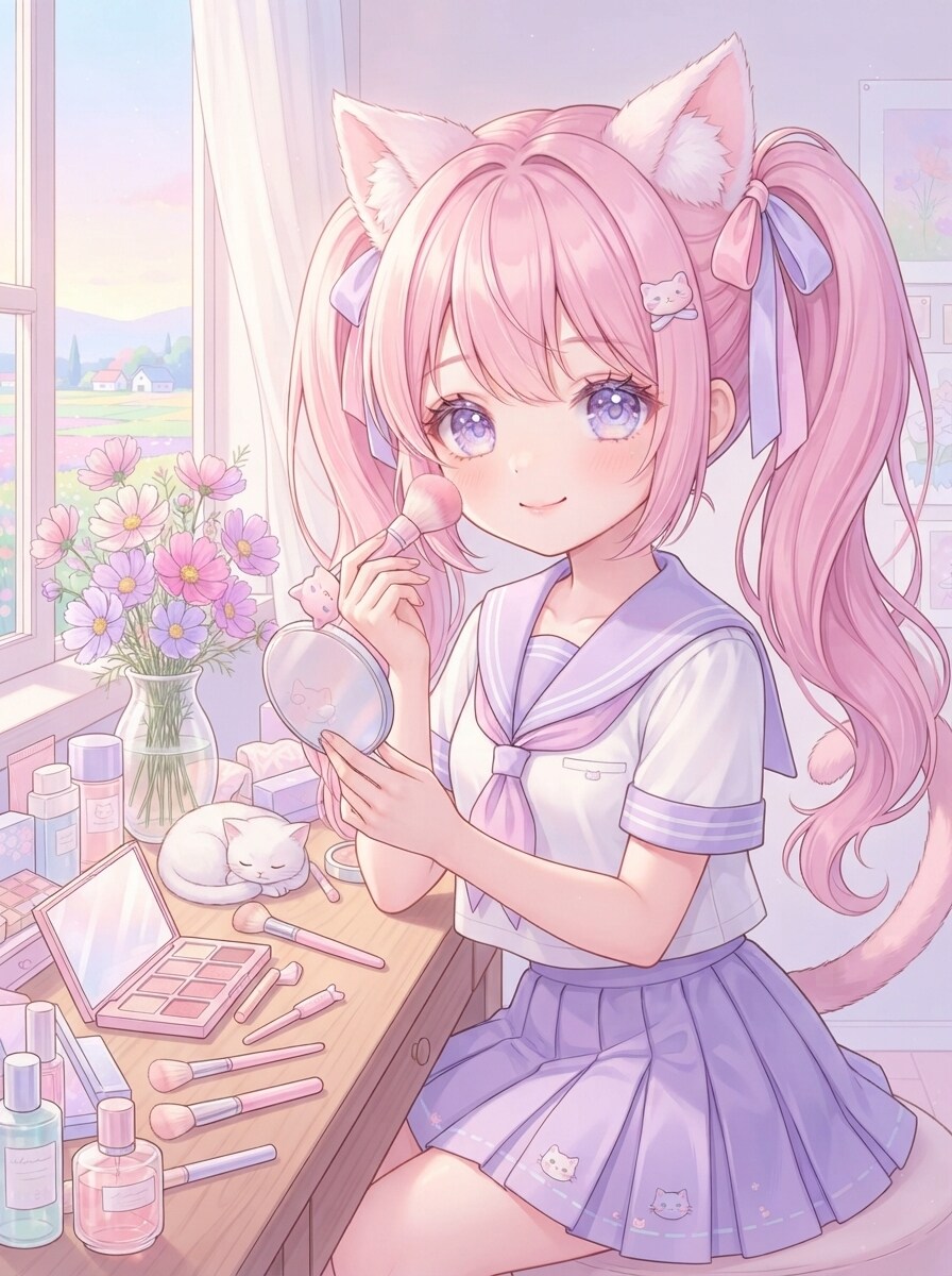 メイク | の人気AIイラスト・グラビア