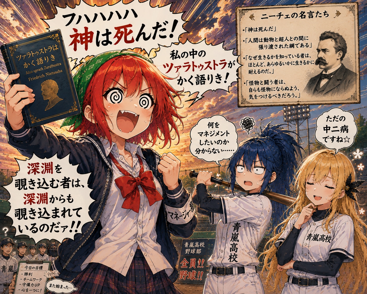 もし高校野球の女子マネージャーがニーチェを読んだら | の人気AIイラスト・グラビア