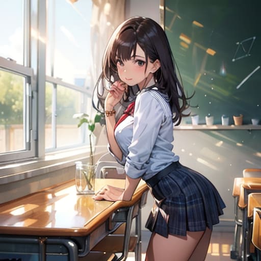 教室の女子高生が居た | の人気AIイラスト・グラビア