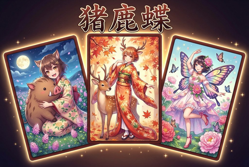 4.「い」→「猪鹿蝶（いのしかちょう）」安木やま子