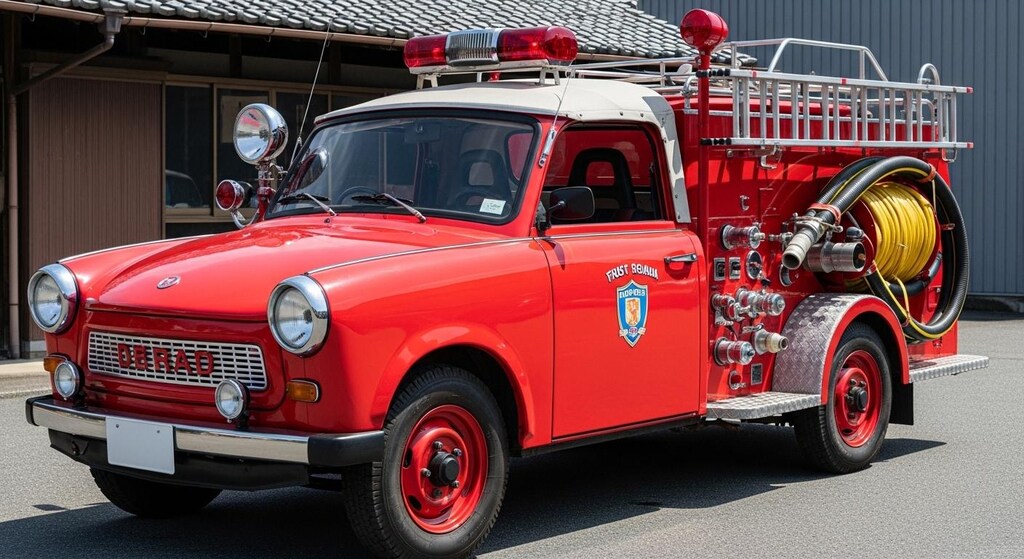 トラバント消防車