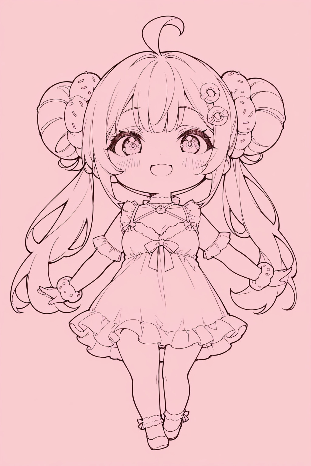 塗り絵でコーデ