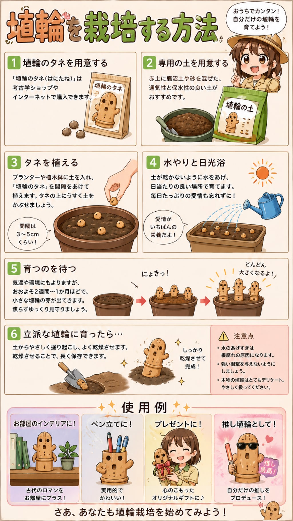 はにわの栽培方法