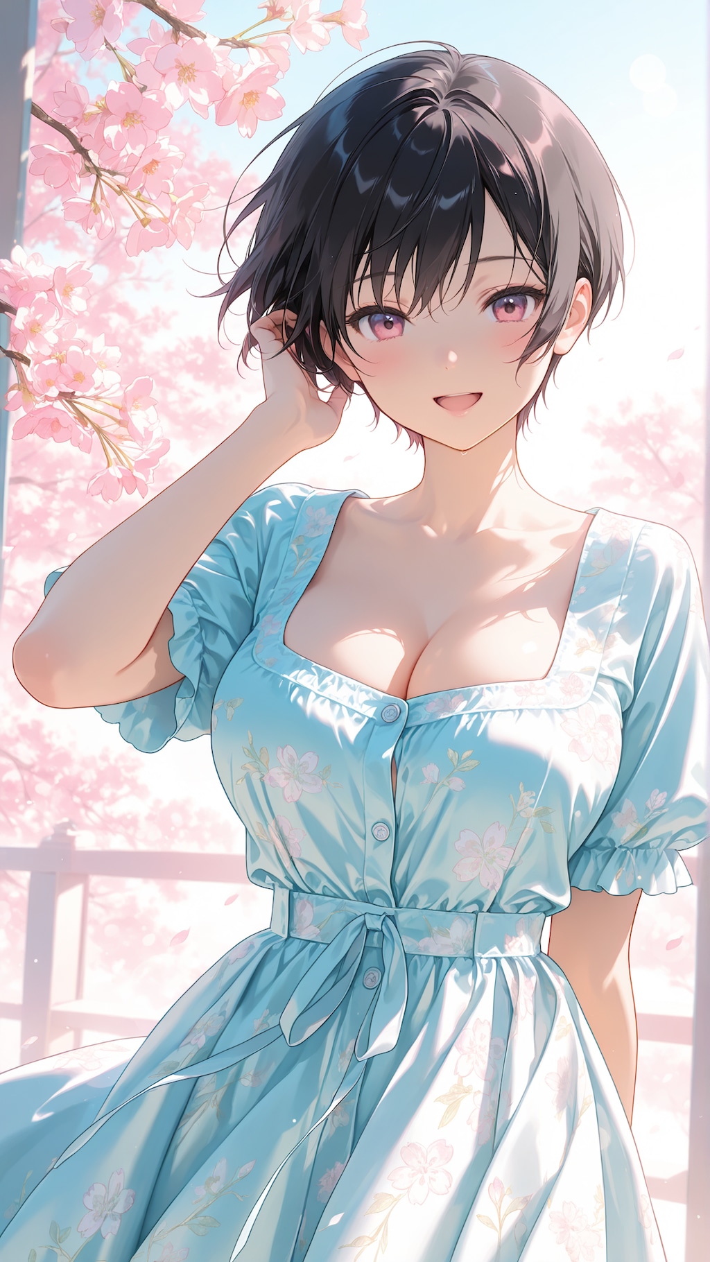 桜とオリキャラちゃん達