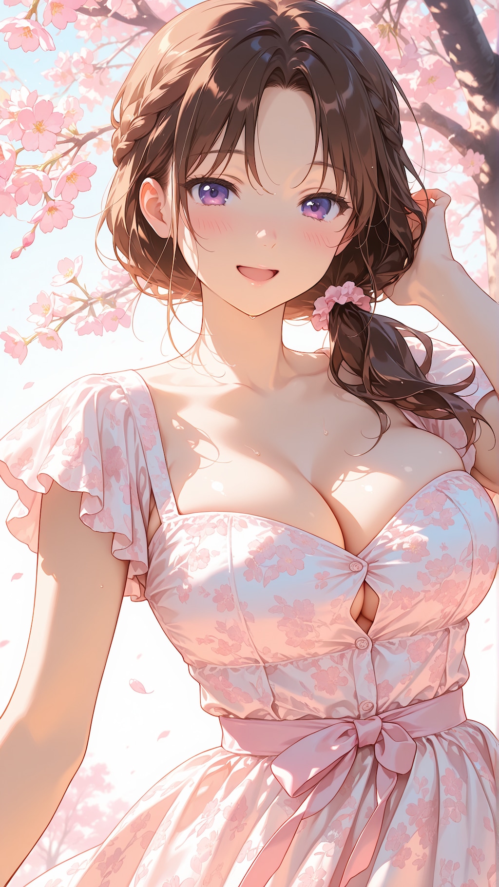 桜とオリキャラちゃん達