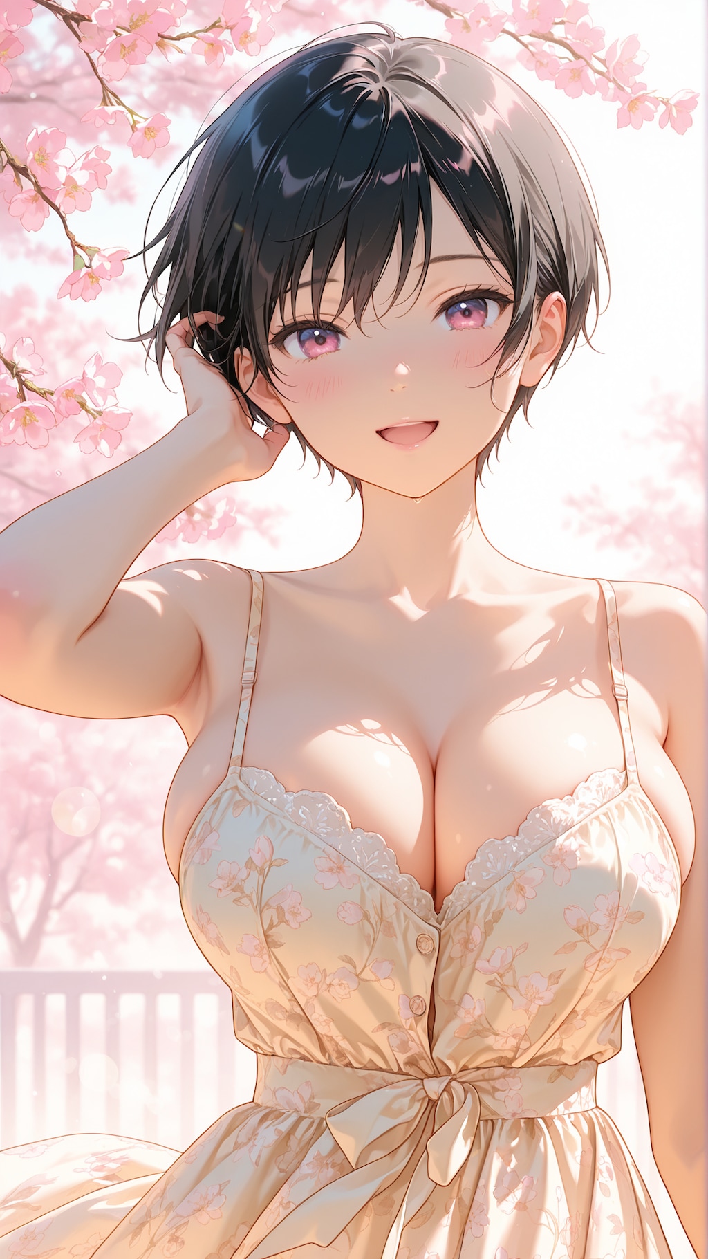 桜とオリキャラちゃん達