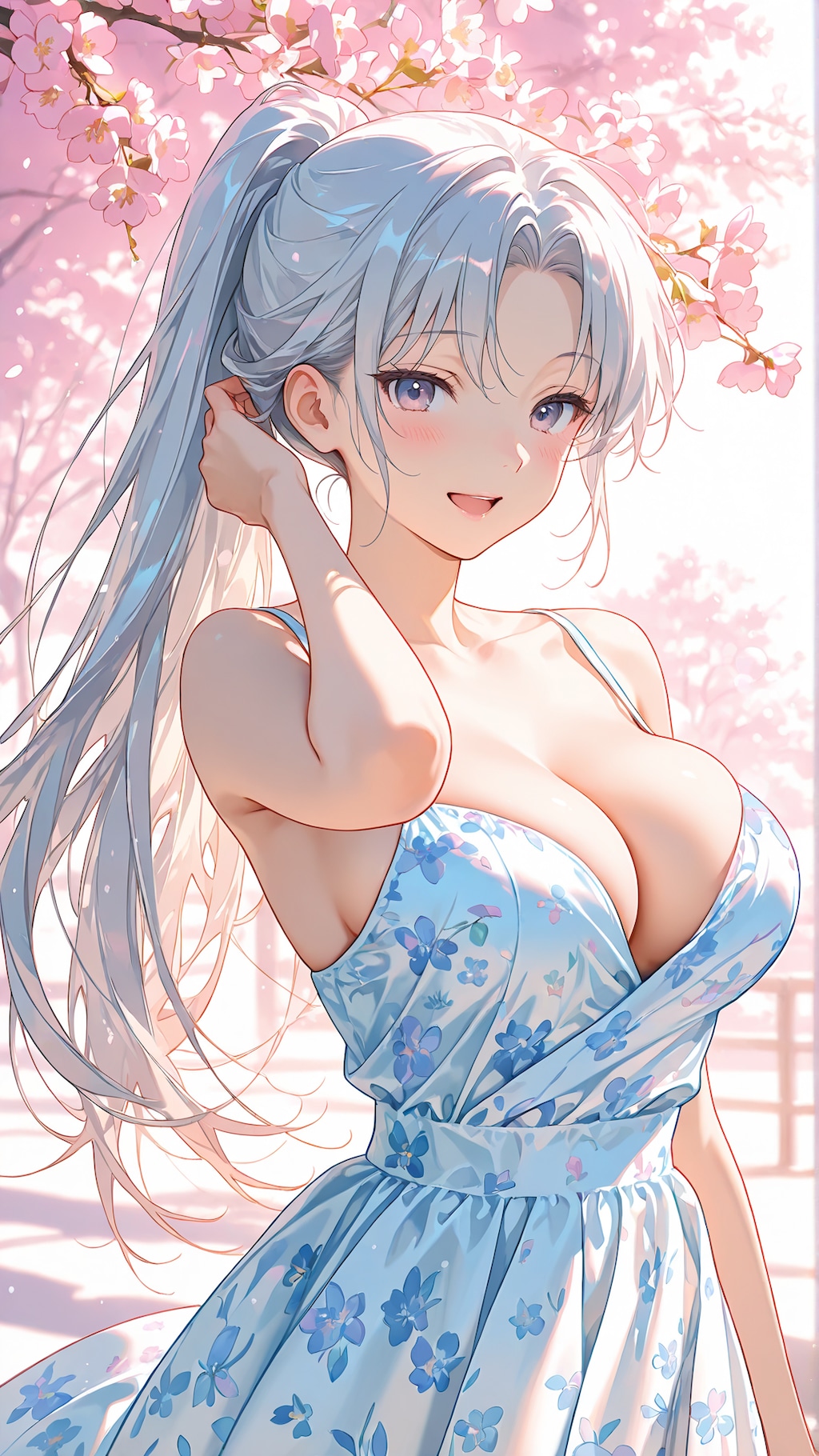 桜とオリキャラちゃん達