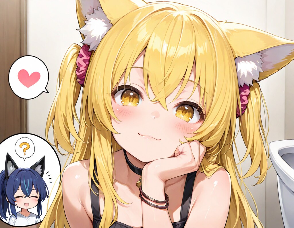 [空欄答え]ちちぷい(初心者あるある)です。(この)といれ(を愛している狐娘は誰)だ。(え？)コ(ン)コ(ンじゃなくて)コ(コココココって鳴くの？)