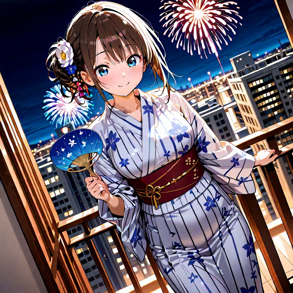 花火の見える窓