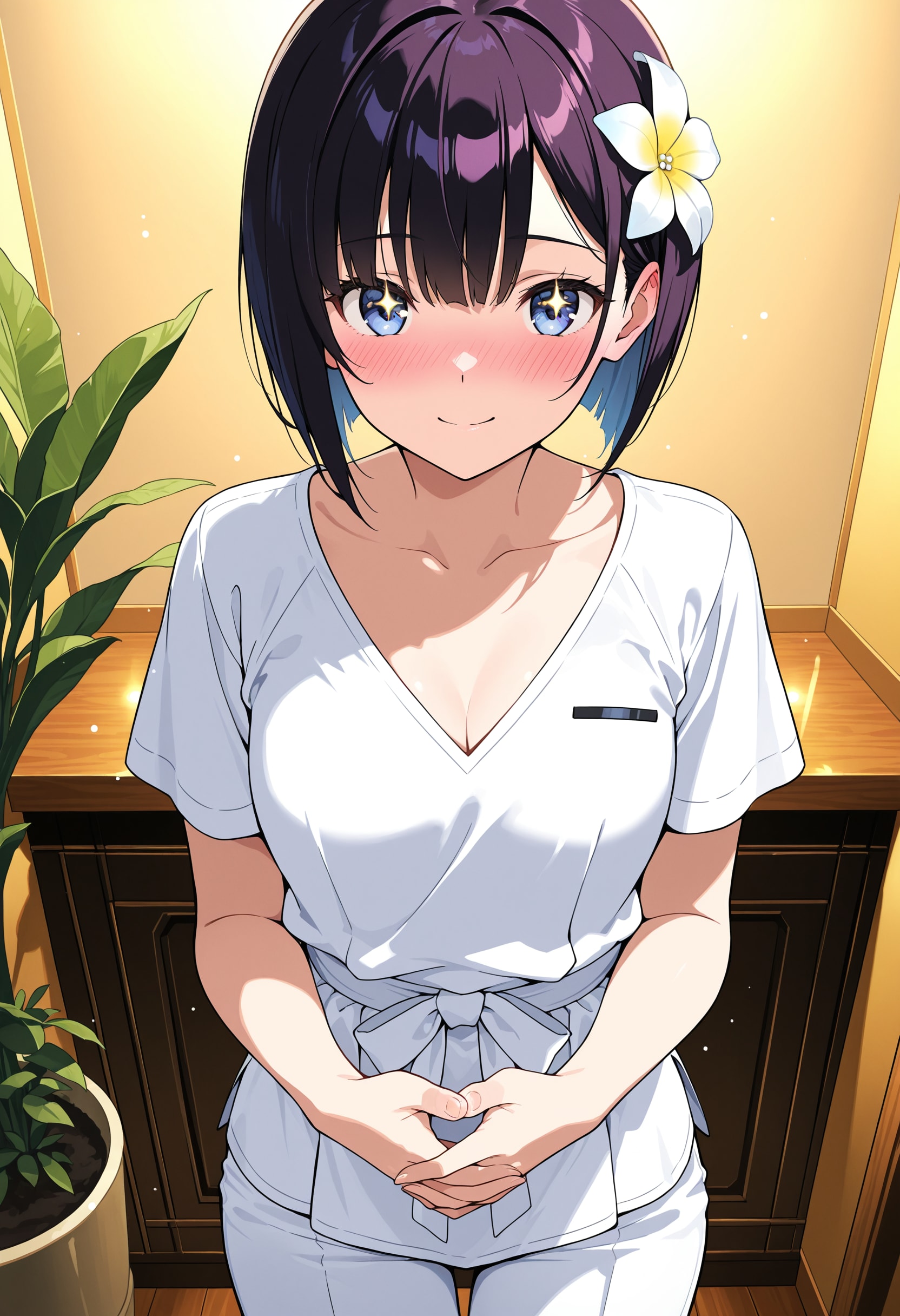 リラクゼーションももんげ 開業1日目 ～ひまりちゃんのお出迎え♡ | の人気AIイラスト・グラビア