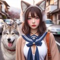放課後散歩🐺 3枚目
