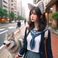 放課後散歩🐺 4枚目