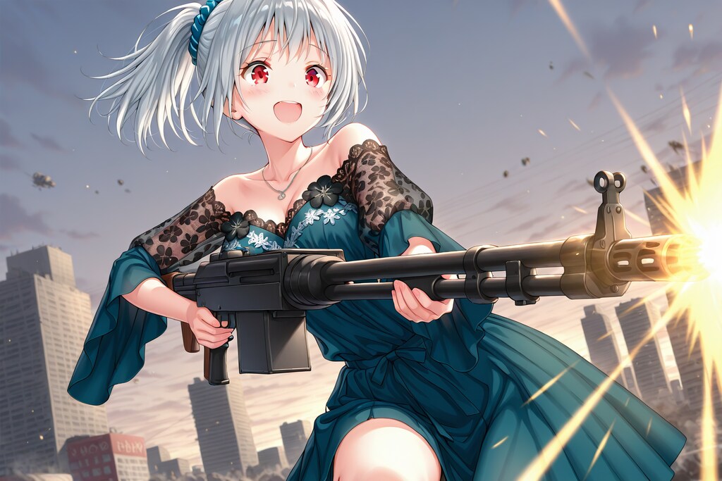 マシンガンもかっこいい