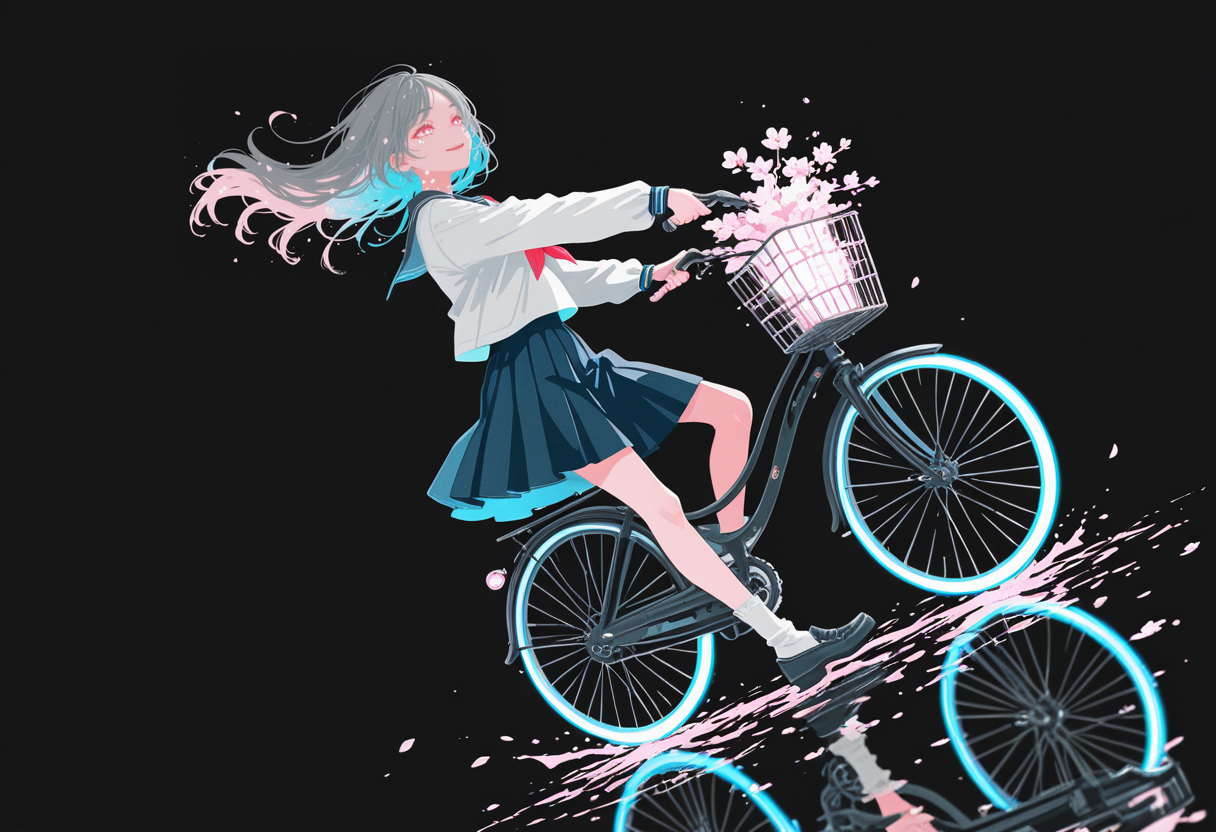 桜ロード | の人気AIイラスト・グラビア